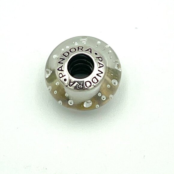 Pandora Clear Effervescence Murano Glass Charm 791617CZ - Picture 1 of 3